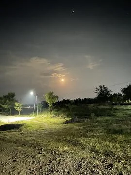 Red moon Stock Photos