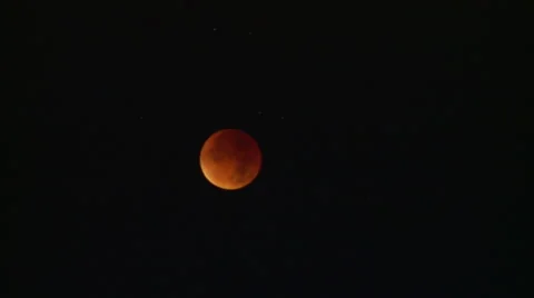 Red Moon Total Eclipse Stock Footage 55299907