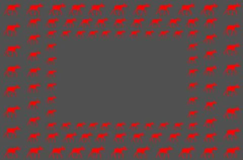 Red Moose Pattern Stock Illustration