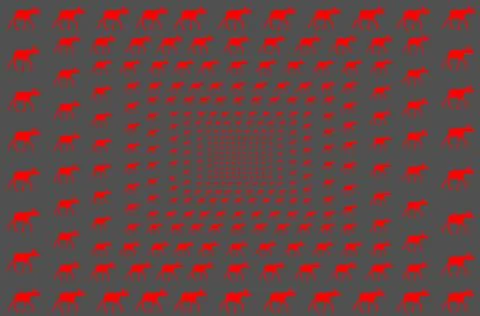 Red Moose Repeating Pattern Stock Illustration