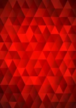 Red Mosaic Background Stock Illustration