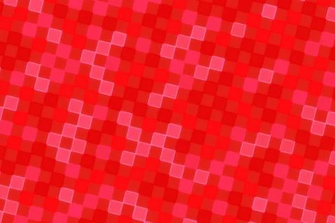 Red mosaic pattern with small square tiles background Stock Photos