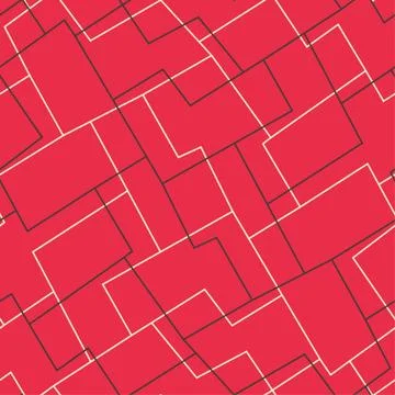 Red mosaic seamless pattern 스톡 일러스트
