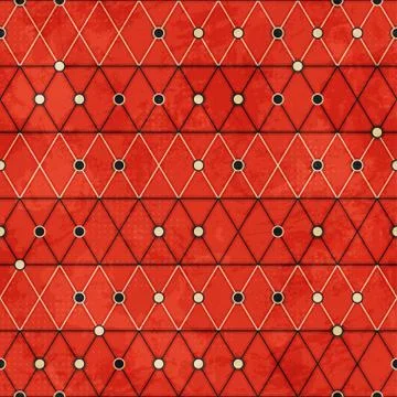 Red mosaic seamless pattern Illustrazione stock