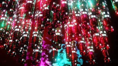 Red motion graphics video Video stock 260371010