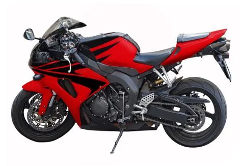 Red motorcycle Fotos Stock