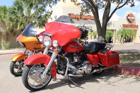 Red Motorcycle Stock Photos
