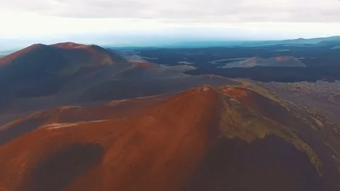 Red Mountain. Beautiful landscape. Flying over the mountains Stock Footage 72686445