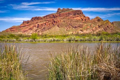 Red Mountain ( Mt. McDowell) Stock Photos