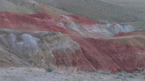 Red mountains of Altai Stock Footage 171758072
