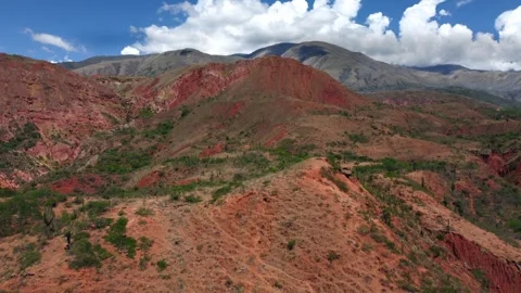 Red mountains Video stock 245454088