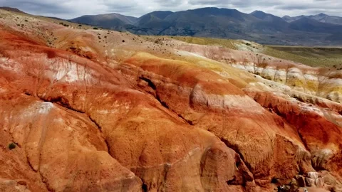 Red mountains similar to mars 库存影片 167920682