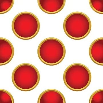 Red mounted circle pattern Stock Illustration