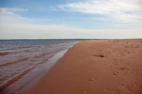 Red mud and beach Stock Photos
