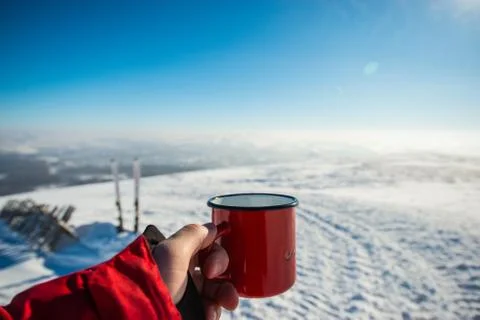 A red mug Stock Photos