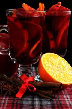 Red mulled wine Stock-Fotos