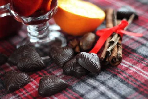 Red mulled wine Stock Photos
