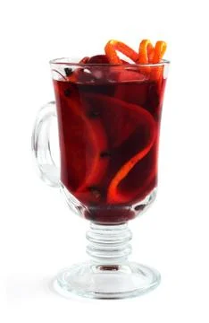 Red mulled wine 库存照片
