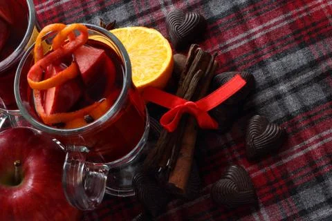 Red mulled wine Stock Photos