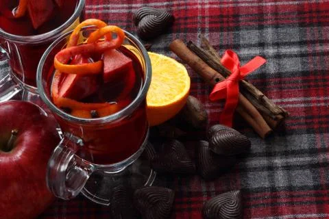 Red mulled wine Stock Photos