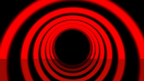 Red Multicoloured 3D light Tunnel Stage Video Background Vidéo 116687329