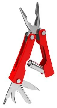 The red multitool Stock Illustration