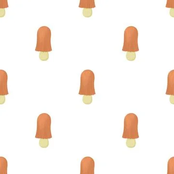 Red mushroom pattern seamless vector Stock Illustration