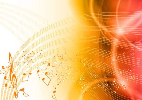Red music Stock Illustration