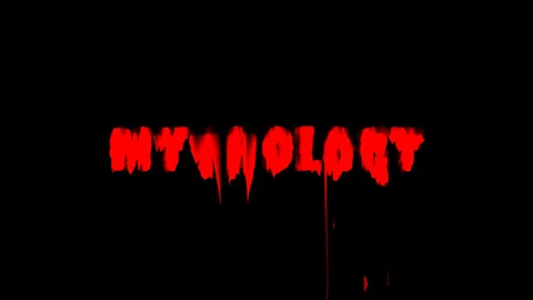 Red mythology text effect animation Stock Footage 333127065