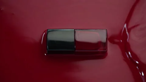 Red nail polish. Concept. Stock Footage 140842487