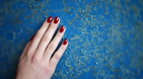 Red nails Stock Footage 718748