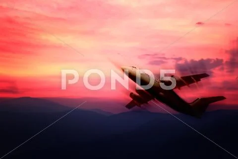 Red nature background Stock Illustration