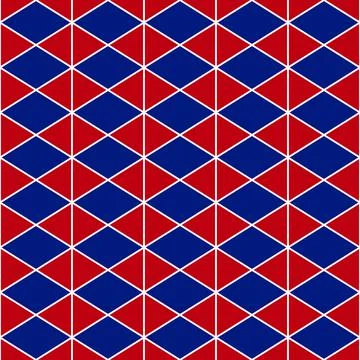 Red Navy Blue Triangle Stock Illustration