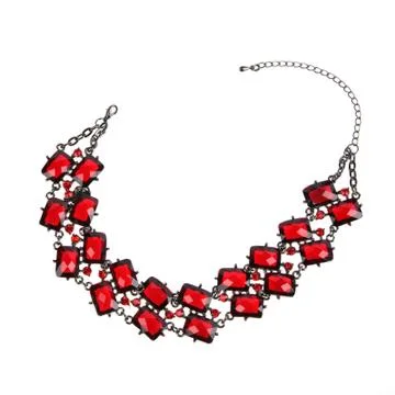 Red necklace Stock Photos