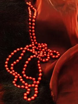 Red Necklace Stock Photos