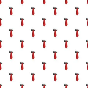 Red neckties pattern creating formal business background 스톡 일러스트