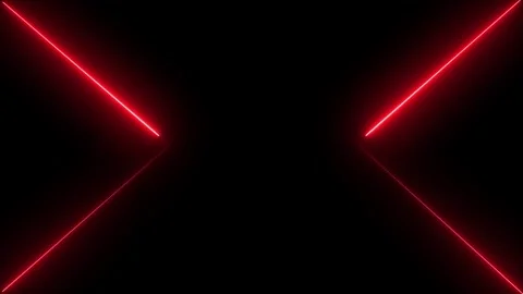 Red neon abstract shape motion background. Video stock 331898248