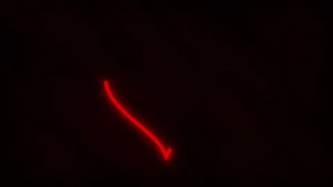 Red Neon Arc Animation in Darkness Illustrating Progress or Loading Concept Video stock 342515251