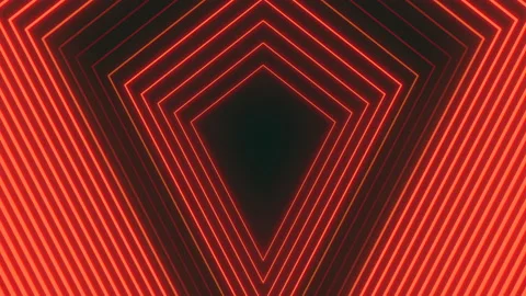 Red neon diamond pattern on black gradient Stock Footage 221457791