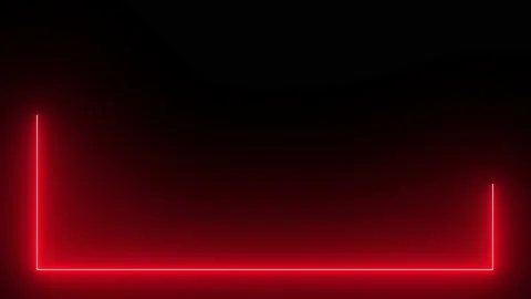 Red neon effect rectangle frame line seamless looping video Stock-Footage 154630178