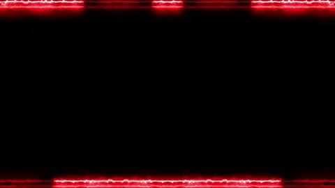 Red Neon Frame Background Stock Footage 284392309
