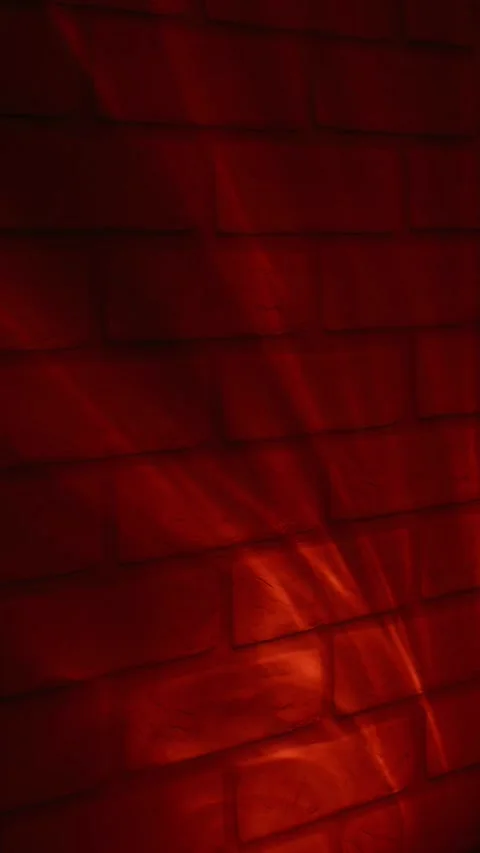 Red Neon Glow On Brick Wall Texture Stock Footage 339171410
