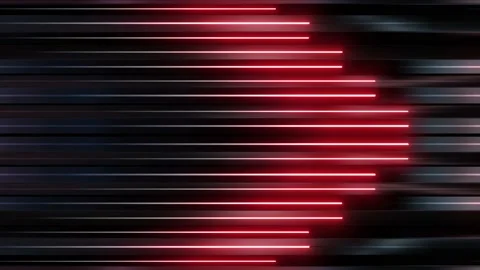 Red Neon Glowing Blocks Loop Stock Footage 220102204
