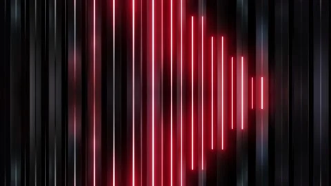 Red Neon Glowing Blocks Loop Stock Footage 220102301