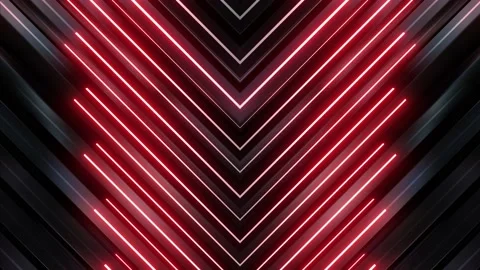 Red Neon Glowing Blocks Loop Stock Footage 220102316