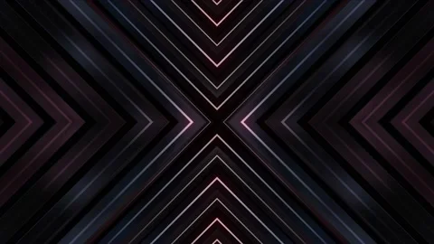 Red Neon Glowing Blocks Loop Stock Footage 220102317