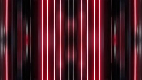 Red Neon Glowing Blocks Loop Stock Footage 220102321