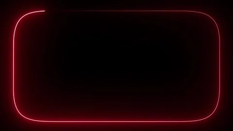 Red Neon Glowing Frame Animation 動画素材 310615732