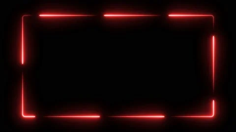 Red neon glowing frame background Stock Footage 234010641