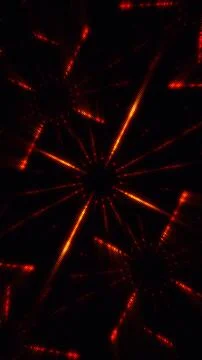 Red neon glowing intersecting laser rays abstract dynamic background 스톡 일러스트